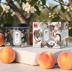 Bougie N°17 Pêche — fruitée & gourmande | Hello Candle Suisse