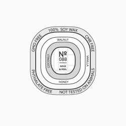 Bougie N°88 Noix & Miel — gourmande & réconfortante | Hello Candle Suisse