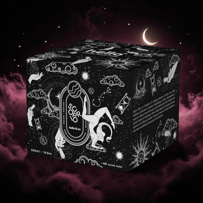 Bougie Astrologie Scorpion – Hello Candle | Boutique Bien-Être