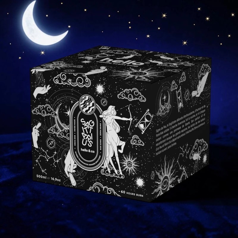 Bougie Astrologie Sagittaire – Hello Candle | Boutique Bien-Être