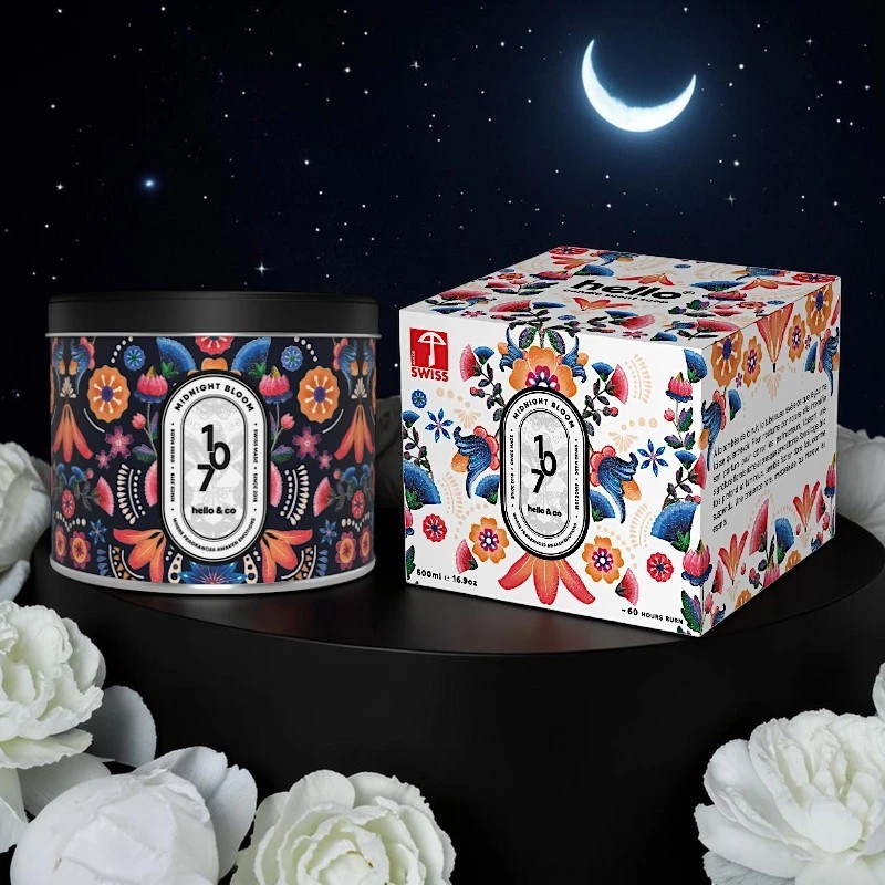 Bougie N°107 Midnight Bloom — Tubéreuse | Hello Candle Suisse