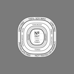 Bougie — N°67 Teck tonka