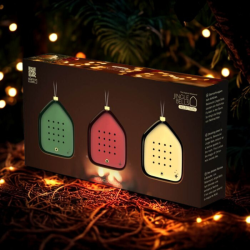 Boite à gazouillis — 3 Jingle bells or rouge vert